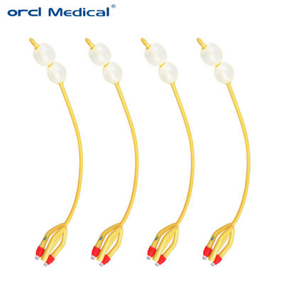 4 Way Latex Foley Catheter Силиконовый покрытый двойной воздушный шар